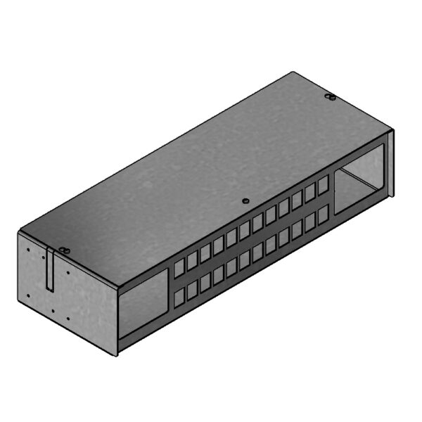 Produktbild MVT 150 244 SVZ  -  Aufputz Medienverteiler für 24 Keystone (19.4mm Ausschnitt)